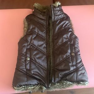 Gap Reversible Faux/Satin Vest